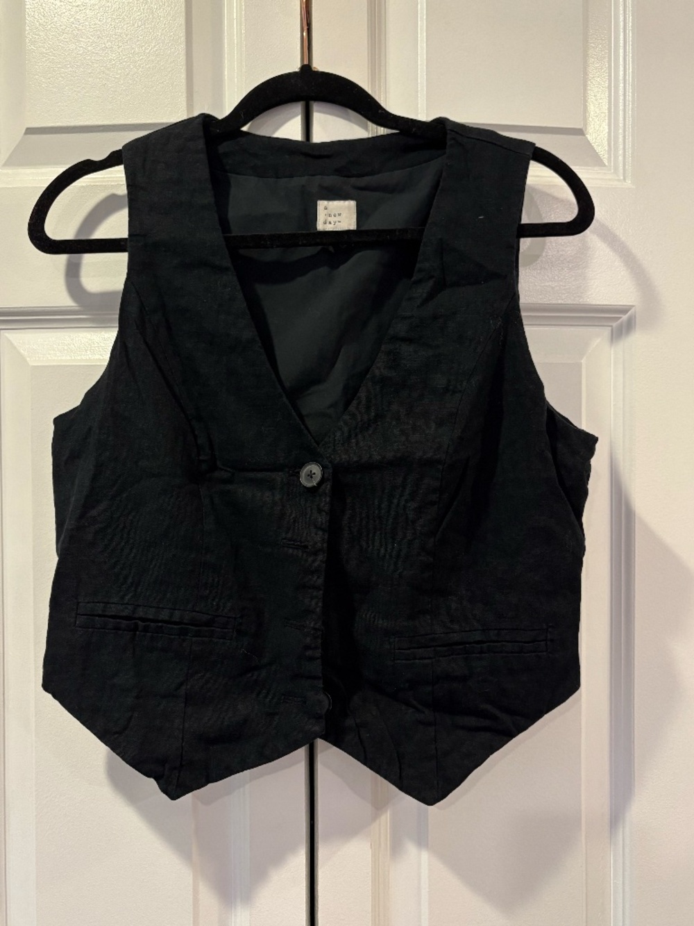 Simple Black Vest